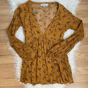 Bell Sleeve Babydoll Top